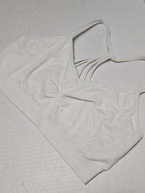 Xersion White Multi-Strap Pull Over Sports Bra Size XL